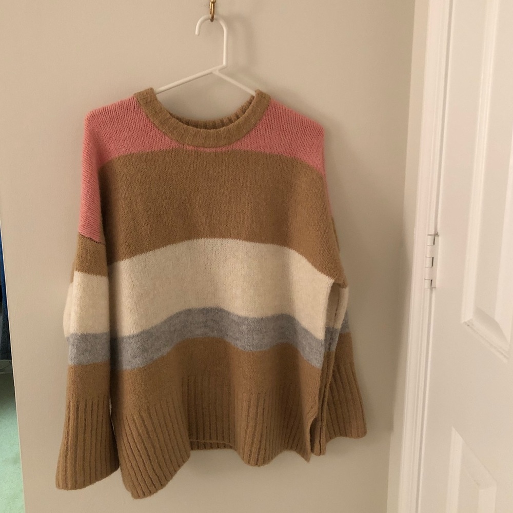 Topshop color block sweater